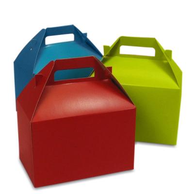 China Roter Kuchen nehmen Papierverpackenkasten kundengebundenes Entwurfs-Logo-Drucken weg zu verkaufen
