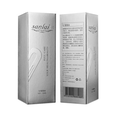 China Caja cosmética de papel de empaquetado caliente de la hoja de oro de la caja cosmética del maquillaje de la laminación del lustre en venta