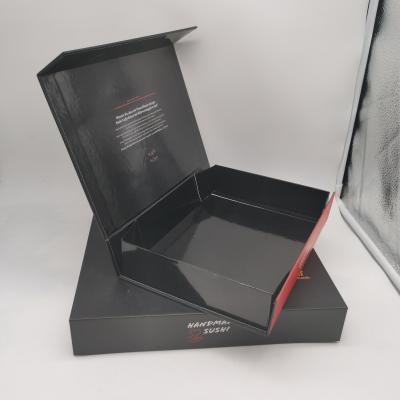 Cina 1200G Grey Cardboard Takeaway Sushi Box con il magnete in vendita