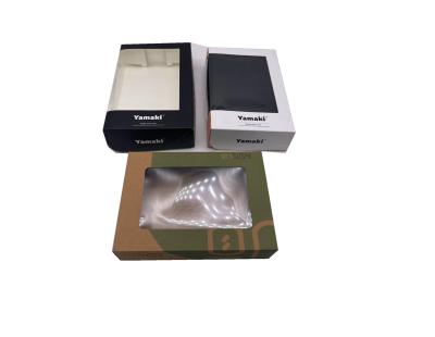 China 350GSM White Cardboard Paper Sushi Box With Anti Fog PVC Window for sale