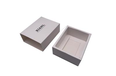 China Custom White Cardboard Drawer Cosmetic Boxes 300-350GSM for Mask Packaging for sale