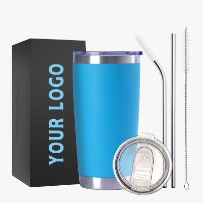 China Travel Car Mug Stainless Steel Insulated Tumblers Coffee Mugs Cups 20/30 OZ for sale
