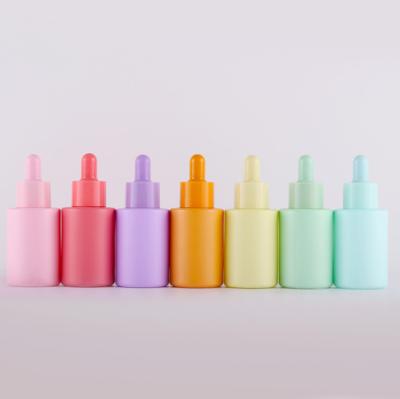 China 30ml 40ml Glass Cosmetic Containers Essential Oil Dropper for sale