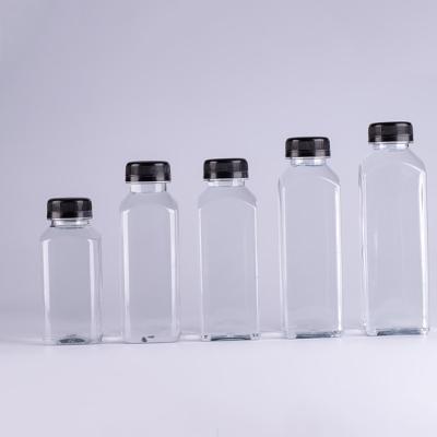 China O ANIMAL DE ESTIMAÇÃO 1 litro plástico do quadrado de 8 onças engarrafa o suco livre da bebida do ODM de BPA à venda