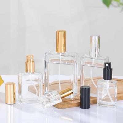 China El perfume de cristal vacío del espray del ODM embotella 50ml 1 2 3Oz recargables en venta