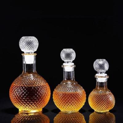 China 8.8oz Small Liquor Hibiki Crystal Glass Bottles Creative Miniature for sale