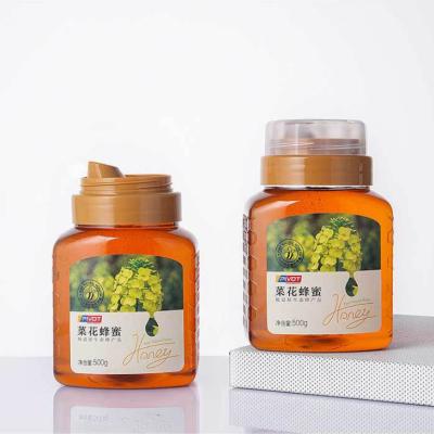China 500g 700g Honey Plastic Beverage Bottles Reusable Plastic Jars Squeezable for sale