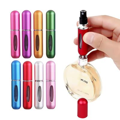 China Perfume Atomizer Spray Aluminum Cosmetic Bottles 80*16.5mm Reusable 5ml 8ml for sale