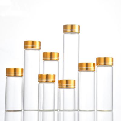 China Mini Wishing Crystal Glass Bottles 30ml cilíndrico a 150ml con el tapón de tuerca en venta