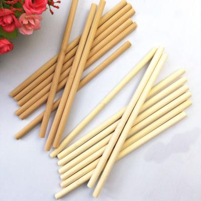China 15cm Biodegradable Reusable Bamboo Drinking Straws Bubble Tea Juice for sale