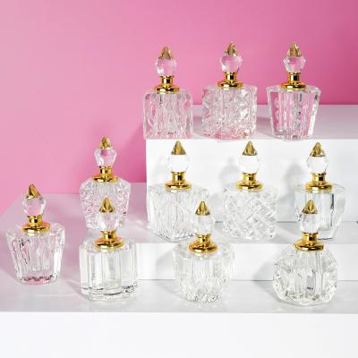 China 3ml Crystal Perfume Bottles Crimp Neck Luxury 4*7.5cm Leak Proof for sale