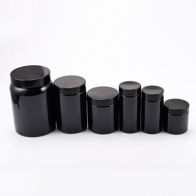 China BPA Free Plastic Storage Jars Sticker Label Protein Powder Can 150ml To 1920ml for sale