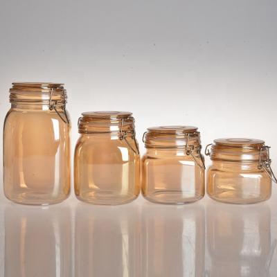 China 95ml 85ml Transparent Glass Jars Candy Food Storage Thickened Bottom 24pcs/ Ctn for sale