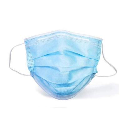 China Máscara médica descartável de 3 dobras nenhuma cor azul Hypoallergenic das fibra de vidro à venda