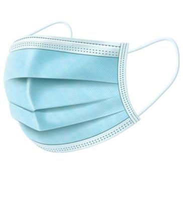 China Anti Dust Disposable Non Woven Face Mask Blue Color Help Limit Germs Spread for sale