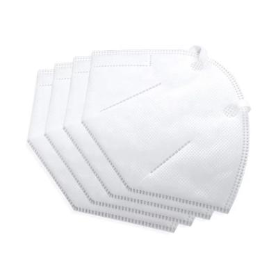 China Disposable N95 Face Mask White Color Non Woven Fabric Fiberglass Free for sale