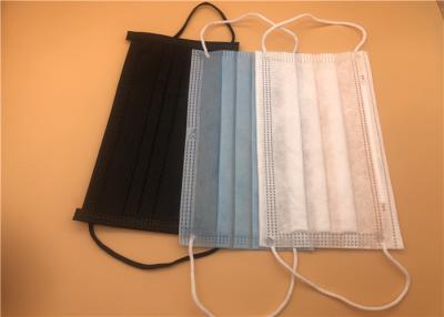 China 3 Ply Surgical Dust Mask Breathable Disposable With Tie On Spun Lace Spun Bond for sale