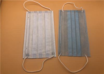 China Krankenhaus-Wegwerfgesichtsmaske-chirurgische Wegwerf3 Falte mit Ohr-Schleifen zu verkaufen