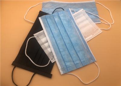 China Non Irritating Disposable Non Woven Face Mask / Hypoallergenic Disposable Blue Mask for sale