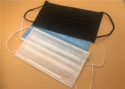 China Breathable 3 Falten-medizinische Wegwerfmaske mit Bindung auf gesponnener Spitze gesponnener Bindung zu verkaufen