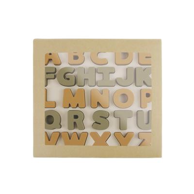 China Letters Alphabet Puzzles For Preschool Food Grade BPA Free Silicone Material for sale
