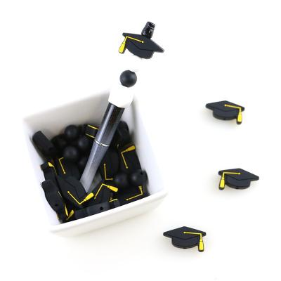 Chine Perles focales adaptées aux besoins du client de silicone pour l'agrafe DIY de bracelet d'obtention du diplôme de stylos à vendre