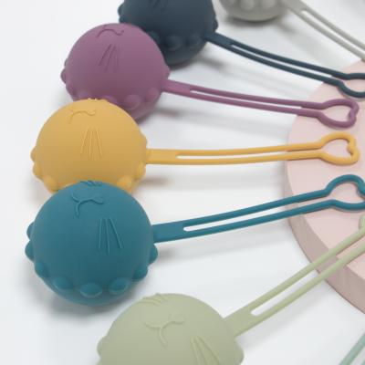 Chine Caisse BPA de tétine de silicone de catégorie comestible libre pour le cadeau nouveau-né de support de poche de stockage de tétine de bébés à vendre