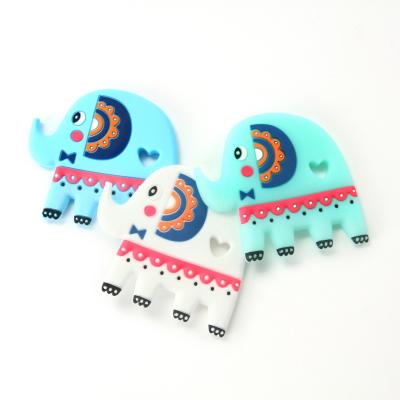 China Elephant Food Grade Silicone Baby Teether BPA Free With Customize Logo for sale