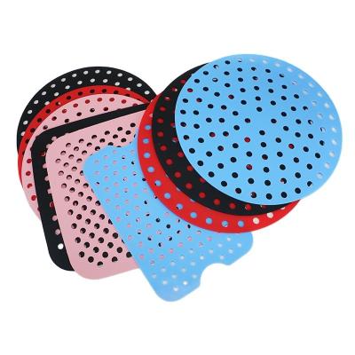 China Custom Reusable Silicone Kitchenware Set , Air Fryer Silicone Pad Round Square Shape for sale