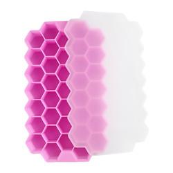 China O silicone do cubo de gelo do produto comestível molda o favo de mel livre das bandejas BPA dá forma a de 37 células à venda