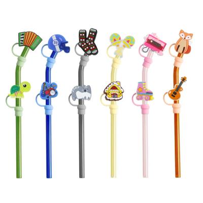 Chine Custom Silicone Straw Cover -40℃ to 230℃ Temperature Range Customized Size straw topper charms à vendre