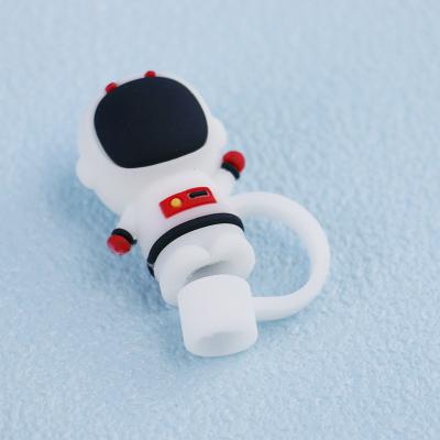 China Custom 8mm 10mm 12mm 14mm 15mm Silicone Straw Cover to fit  different material straw  silicone charms à venda