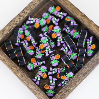 Китай Custom Non-toxic Silicone Teething Beads With Hole for Baby Teething focals for halloween christmas продается