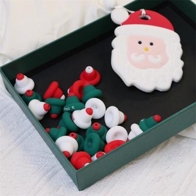 China Paisen manufacturer Custom durable fun Christmas series beads 100% Safe Silicone Focals for Professional à venda