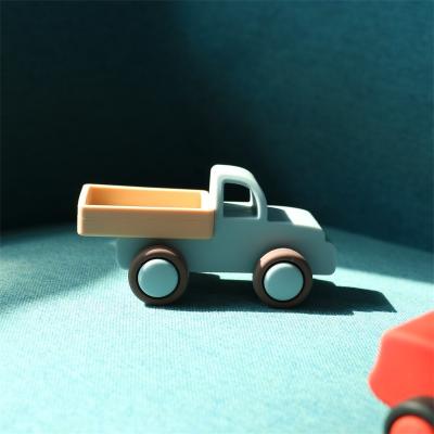 China Brinquedos de carro de silicone para bebés em execução Carros de veículos de silicone crianças brincando à venda