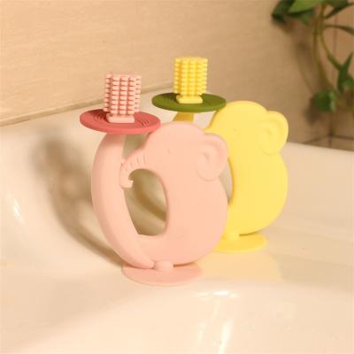 Κίνα Silicone Baby Teether BPA Free Soft Texture Soothes Sore Gums Teething Relief  Silicone Teether Safe For Baby Toys προς πώληση