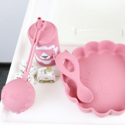 Chine Couvercle en silicone en 3D, ensemble de vaisselle pour bébé en silicone léger à vendre