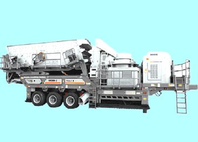 China PF1214 Sand Crusher Machine Crawler Mobile Crushing Station 100mm for sale