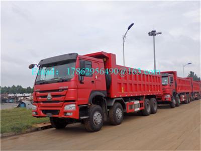 China Commercial 371 HP 8x4 Diesel Dump Truck , Sand Dump Truck Q235 Steel Body for sale