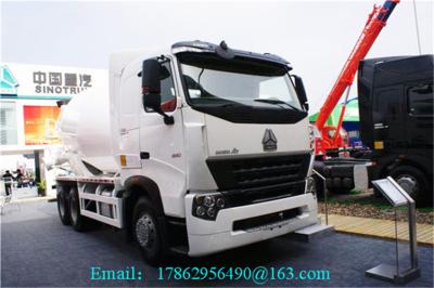 China SINOTRUK HOWO A7 Mobile Concrete Mixer Truck 336 HP With 9.726L Displacement for sale