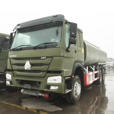 China LHD / RHD Water / Milk Tanker Truck 20000L With HW76 Lengthen Cab ZZ1257N4641W for sale
