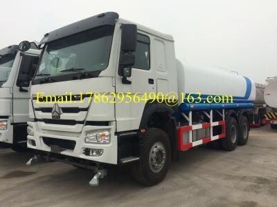 China 16-20m3 Water / Fuel Road Tankers , Fuel Bowser Truck With 12.00R20 Radial Tire for sale