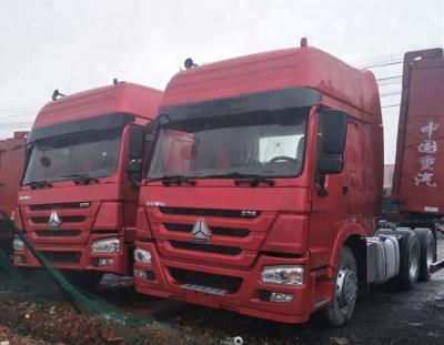 China 420 HP Sinotruk Howo 6x4 Tractor Head Truck With HW79 Double Sleepers Cab for sale