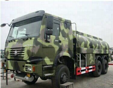 China 6x6 All Wheel Drive Fuel Oil Delivery Truck , Propane Tank Truck 20cbm Capacity for sale