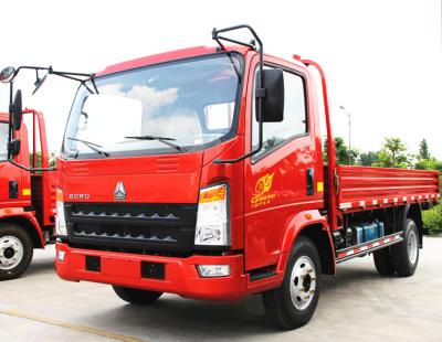 중국 HOWO 4x2 화물 납품 트럭, 평상형 트레일러 화물 트럭 9.726L 진지변환 ZZ1167M4611 판매용