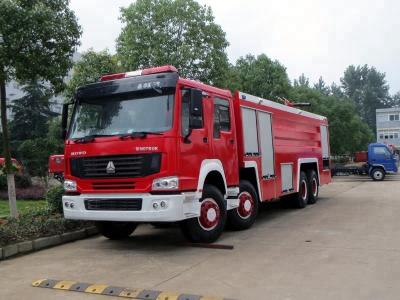 China 24 Ton 8x4 Water Foam Firefighter Truck , Heavy Rescue Fire Truck D10 Series Engine for sale