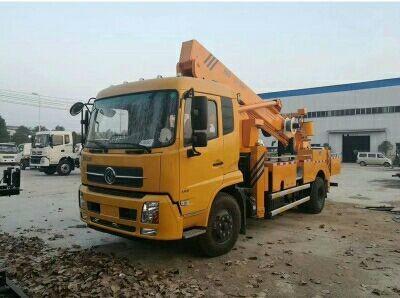 China DONGFENG Hydraulic Platform Truck , Vehicle Mounted Work Platforms 360°Slewing Angle for sale