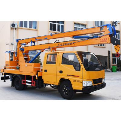 China 16M Hydraulic Aerial Platform Vehicle , Truck Mounted Boom Lift Vehicle 8.4 M Max.Lifting Height for sale