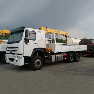 China 290hp Boom Truck Crane /  6.3 Ton Rear Mounted 4x4 Crane Truck 360° All Rotation for sale