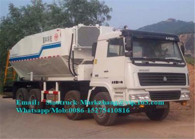 China Equipamento do misturador do ANFO do chassi do caminhão de HOWO, tipo de condução móvel da unidade de mistura 8X4 à venda